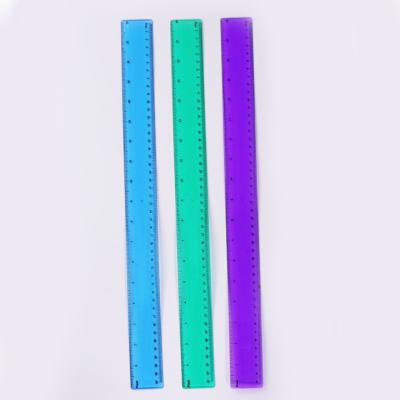 China Factory Direct PVC 45cm Soft Flexible Plastic Ruler School and Office Flexible 18 Inch Clear Soft Plastic Ruler for sale