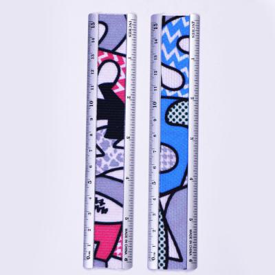 China Hot Sale Colorful Cartoon Printing School And Office Straight Aluminum Ruler for sale