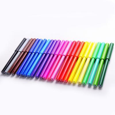 China 24pcs Drawing Color Set Kids Drawing Color Set Fiber Tip Watercolor Pen for sale