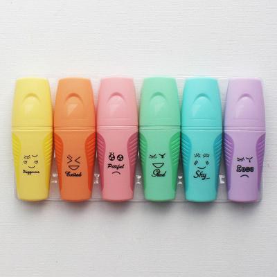 China office & School Markers Wholesale Cheap Price Multi Color Mini Highlighter Pen With Phrase for sale