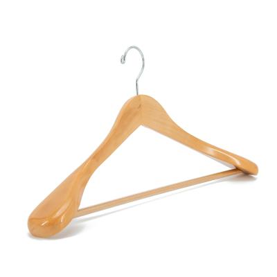 China Luxury Personalied Wooden Cherry Wood Hanger Suits Hanger Availabble Best Quality Stand For Men's Trouser Pants for sale