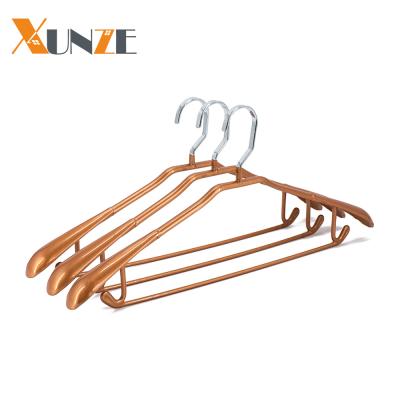 China Personalied China Factory Price Available Wholesale Thick PVC Coated Metal Suit Coat Hanger for sale