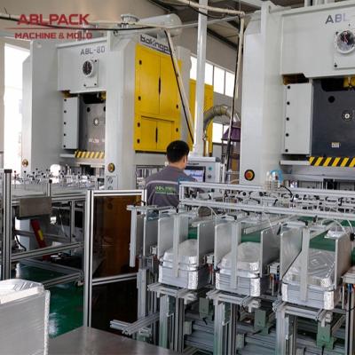 China Aluminum Semi-automatic Food Containers Baking Cups Production Line Series Making Machine And Molds for sale