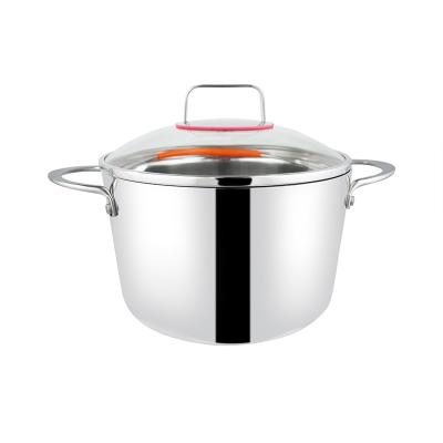 China Commercial Sustainable High Quality Clear 304 Stainless Steel Steamer And Soup Pot 3 Pcs for sale