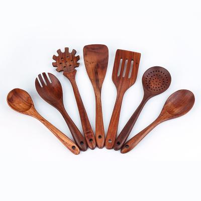 China NEOKAY Light And Durable Durable All Teak Wood Kitchen Utensils Kids Cooking Tools Accessories Instruments for sale