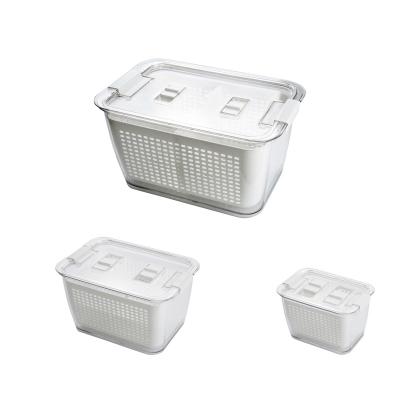 China Factory direct sales viable with press buckle fixed seal plastic jar food moisture proof storage box for sale