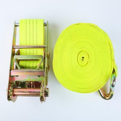 China Goods Transportation 4inch 100mm 10ton truck lashing belt cargo lashing strap multifunctional ratchet tie down strap for sale