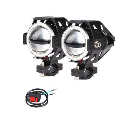 China Free Shipping 12V-80V U7 Motorcycle Headlight Demon Eyes 3000LM Motor Spotlights U7 LED Driving Head Lamp KR-U7 Car Fog Spot Light for sale