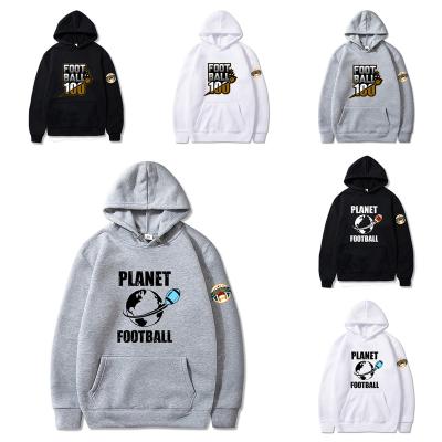 China 100% Cotton Cool Funny Hoodie Anti-wrinkle Winter Men's Graphic Football Hooded Sweatshirt With Front Pocket New 2022 GLQ for sale