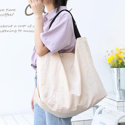 China Fashion Canvas Tote Bag 2021 Fashion Shopping Bag Shoulder Grocery Custom Printed Logo Custom Canvas Tote Bag for sale