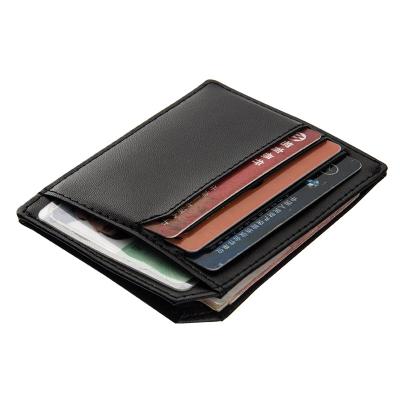 China Baellerry Wholesale High Quality Durable Fashion Designer Key ID Credit Card Cut Slim Minimalist Card Holder Leather Wallet Custom Made for sale