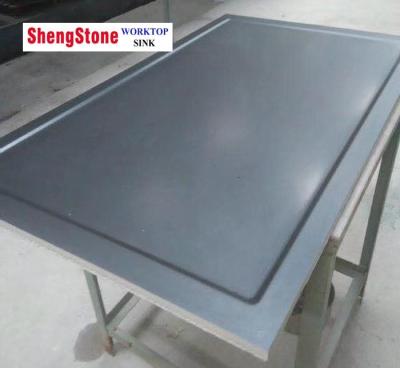 China Laboratory Fume Hood Parts Ceramic Worktop Grey Color CE SGS Standard for sale