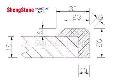 China Professional Countertop Finished Edges Laboratory Worktops Parts SGS Certificate for sale