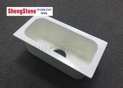 China Lab Parts White Color Corrosion Resistant Epoxy Resin Cup Sinks Internal Size 260*110*110 for sale