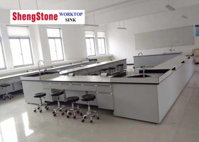 China White Epoxy Phenolic Resin Board TableTop In School Physics Laboratory for sale