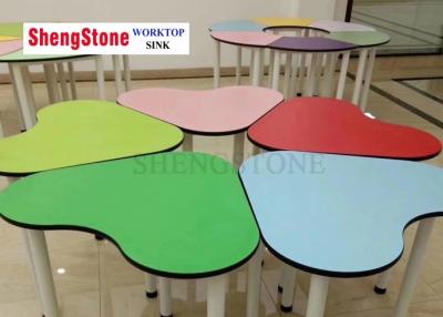 China Multi Color Desks And Chairs Compact HPL Panels For Kindergartens And Tutorial Classes for sale