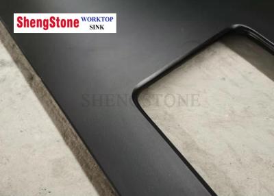 China Strong Laboratory Black Epoxy Resin Worktop , epoxy resin benchtop Matt Surface for sale