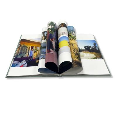 China Custom cheap embossed full color printing book making gold foil hardcover magazine printing book for sale