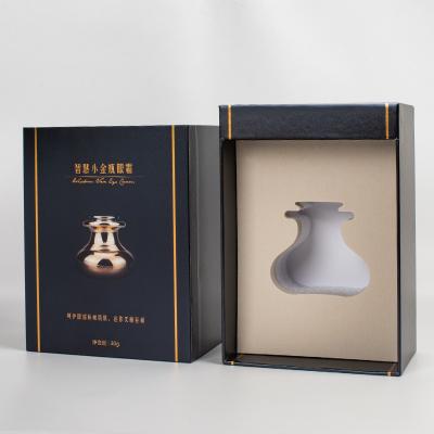 China Recycled Materials Custom Design Paper Card Small Bottle Paper Packaging Cosmetics Peel Cream Boxes Gift Box for sale