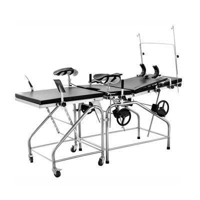 China MC-C04 Metal Gynecology Chair 304 Stainless Steel Table Medical Obstetric Examination Table for sale