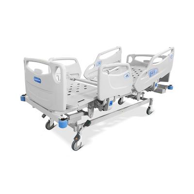 China Frame Made Of Stainless Steel Medical 5 All ABS Electric Hospital Bed Fabrics Patient ICU Bed Price for sale