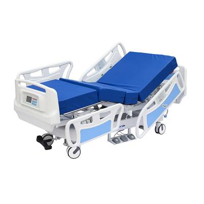 China Multifunction Metal 8 Function ICU Unit Hospital Bed Automatic Medical Intensive Care Bed With Weighing Scale for sale