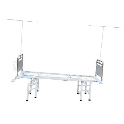 China New Model Metal Crank Manual Medical Clinic 3 Function Hospital Bed Best For Sale for sale