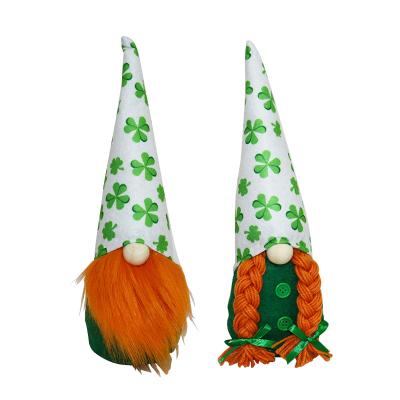 China Great performance; creative personalized gnome doll with green lucky clover to St Patrick's Day decoration for sale