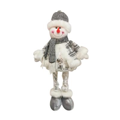 China Great performance; High quality ; Custom Christmas Atmosphere Silver Fawn Standing Snowman Ornaments For Indoor Decoration Supplies for sale