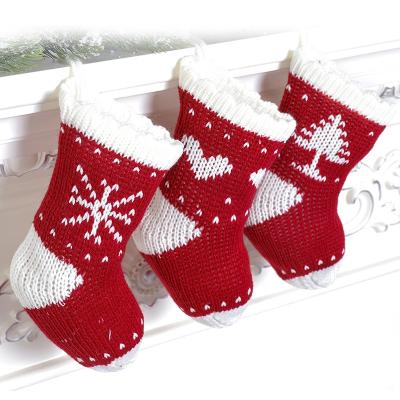 China Great performance; High quality ; Christmas Atmosphere 9 Inch Mini Sock Holiday Candy Gift Bag Hanging Christmas Tree Decoration for sale