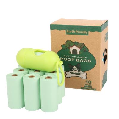 Китай Biodegradable Certificated Scented Compostable Pet Dog Cat Trash Bag With Dispenser продается