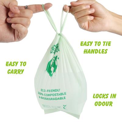 중국 Good Smell Scented Biodegradable Pet Waste Compostable Dog Poop Bag With Handle 판매용