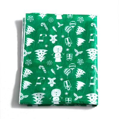 China Christmas Tree Green Wrapping Tissue Paper Recycled Biodegradable Wrapping Paper Te koop