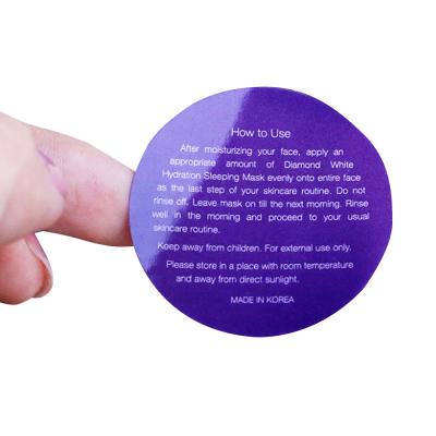 中国 Heat Sensitive Double Side Transparent Stickers Colorful Vinyl Label Sticker 販売のため