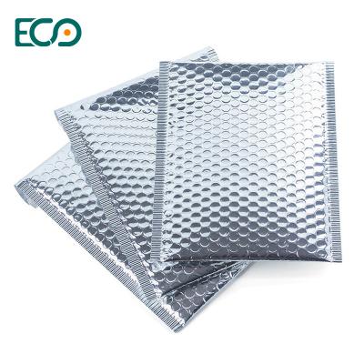 China Low Moq Silver Strong Thick A4 A5 Shockproof Shipping Envelopes Mailing Packaging Padded Express Bubble Mailer for sale