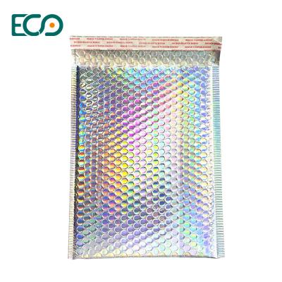 China Amazon Hot Sale Metalic Bubble Mailers Packaging Envelopes Bubble Polymailer for Eyelashes for sale