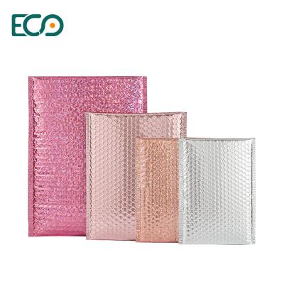 China New Product Custom Holographic Bubble Mailer Polymailer Shipping Bags Envelope Packaging with Stock Size à venda