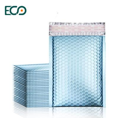 China High Quality Metallic Blue Bubble Mailer Waterproof Poly Mailer Bags with Self Teals for sale