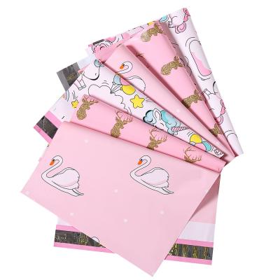 China Custom Clothing Poly Shipping Bags Pink Mailing Bag Colored Personalised Mailing Bags en venta