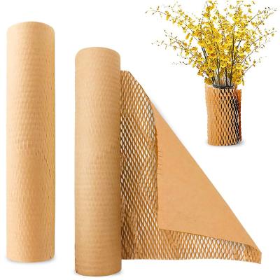 Κίνα 50cm Width 100m Length Biodegradable Packaging Honeycomb Paper Wrap Sheet For Cosmetics προς πώληση