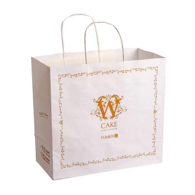 China Bakery Food Packaging Kraft Paper Bag  Low Moq White Craft Kraft Paper Packaging Bag en venta