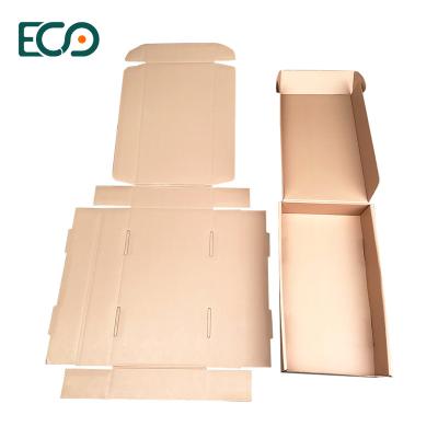 China Recycled Materials Printing Cardboard Mailer Box Custom Logo 3 Ply Corrugated Box With E Corrugated Groove Apparel Shipping Box en venta