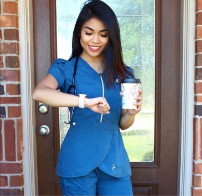 China 2021 New Natural Stretch Medical Uniform Breathable Premium Women Scrubs Ultra Soft Top Overall Stretch And Pants for sale