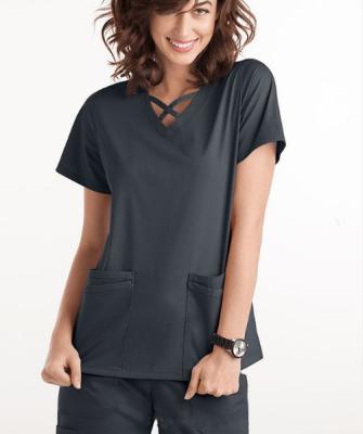 China Wholesale Breathable and Comfortable Reusable 100% Cotton Slit Care Scrubs Uniforms Skirts for Nurse Uniforms Nurses Scrubs Top Uniform for sale