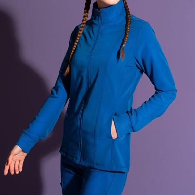 China Wholesale Breathable and Comfortable 100% Cotton Reusable Slit Doctor Coat Scrubs Medical Uniform Zipper Dental Uniform Jacket for sale