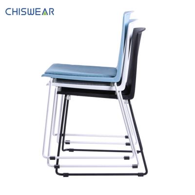 China (Size) Chiswear Multicolor Adjustable Guest Visitor Waiting Room Desk Side Chairs With Sandy Metal Leg Black for sale