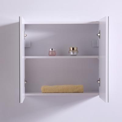 China Environmental Friendly Chiswear Bathroom Slim Storage Mirrored Cabinet With 2 Shelves Modern Style for sale