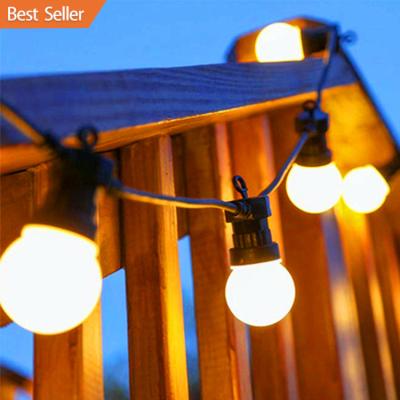 China Christmas Light Christmas Led Light String 16.5ft Globe G50 Connectable Outdoor Patio Lamp for sale