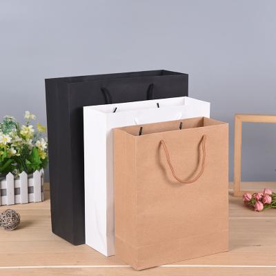 China Handmade Paper Bags from Matte Laminated Customized Your Personal Logo Gift Carrier Packaging White with Rope Handles for sale