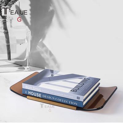 China Minimalist Nordic style living room cafe rectangular desk ornaments decoration tray for sale